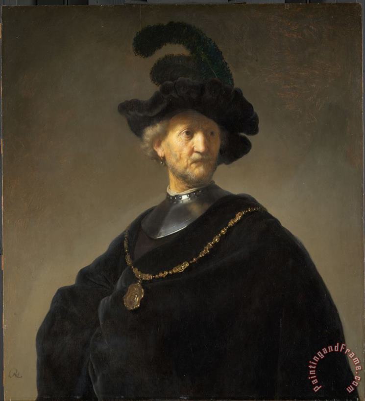 Rembrandt van Rijn Old Man With A Gold Chain Art Print