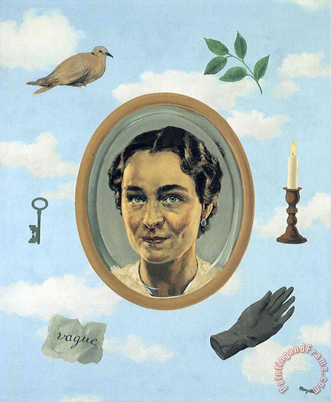 Georgette 1937 painting - rene magritte Georgette 1937 Art Print
