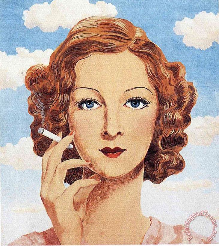 Georgette Magritte 1934 painting - rene magritte Georgette Magritte 1934 Art Print