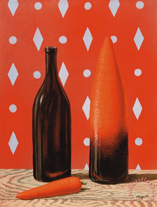 L'explication, 1960 painting - rene magritte L'explication, 1960 Art Print
