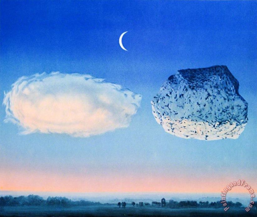 The Battle of The Argonne 1959 painting - rene magritte The Battle of The Argonne 1959 Art Print