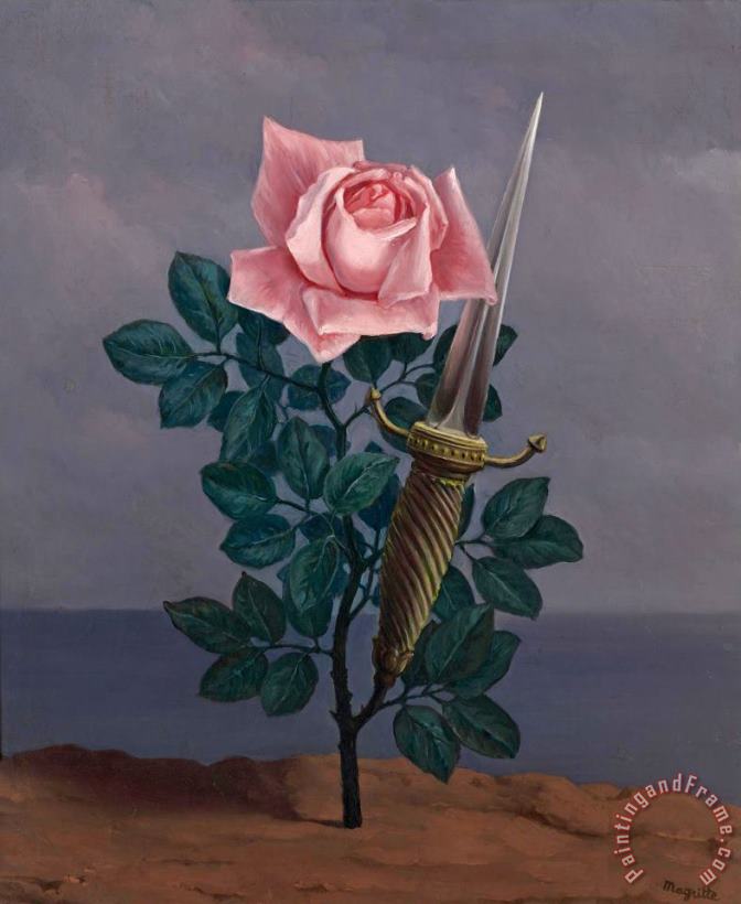 rene magritte The Blow to The Heart 1952 Art Print