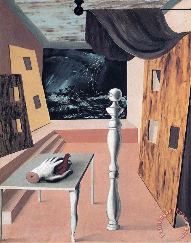 rene magritte The Difficult Crossing 1926 Art Print