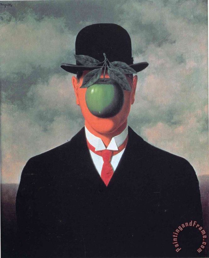 The Great War 1964 painting - rene magritte The Great War 1964 Art Print