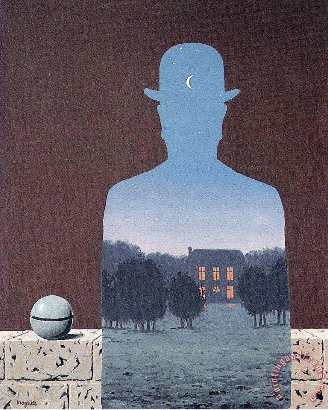 rene magritte The Happy Donor 1966 Art Print