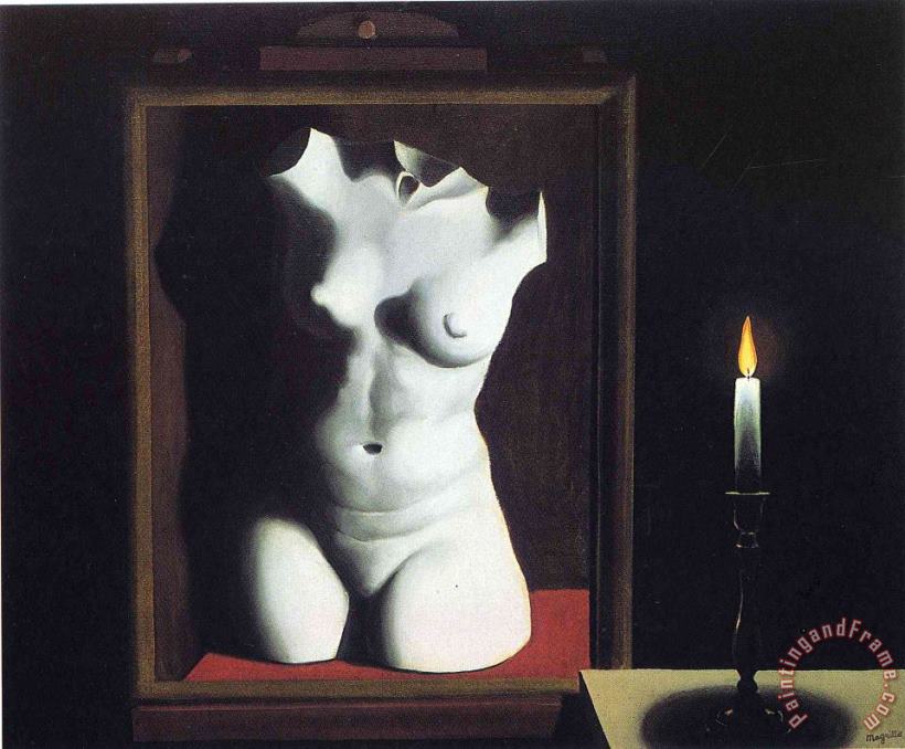 The Light of Coincidence 1933 painting - rene magritte The Light of Coincidence 1933 Art Print