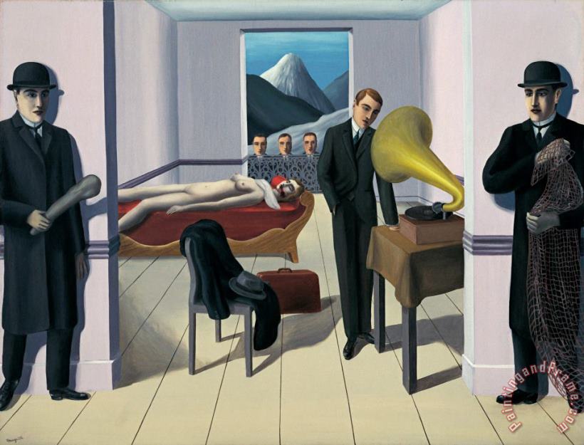 rene magritte The Menaced Assassin 1927 Art Painting