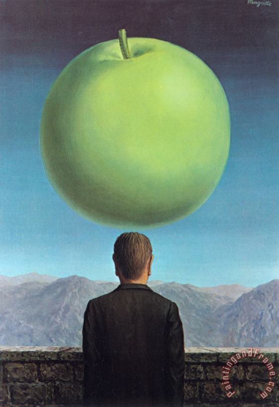 The Postcard 1960 painting - rene magritte The Postcard 1960 Art Print