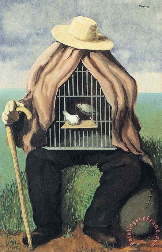 The Therapeutist painting - rene magritte The Therapeutist Art Print