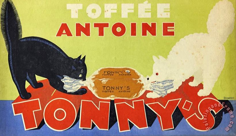 toffee Antoine Tonny's Advert, 1931 painting - rene magritte toffee Antoine Tonny's Advert, 1931 Art Print