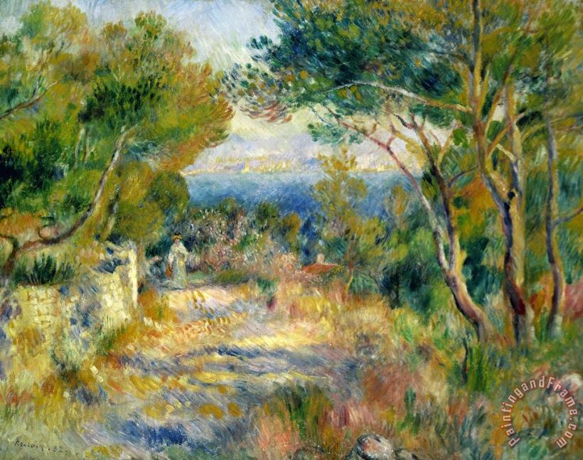 Estaque painting - Renoir Estaque Art Print