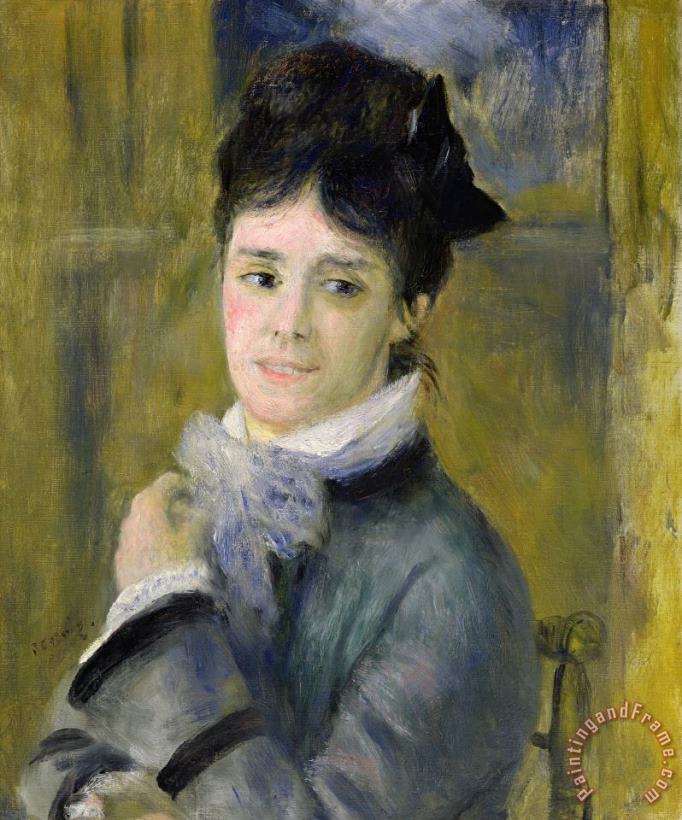 Portrait of Madame Claude Monet painting - Renoir Portrait of Madame Claude Monet Art Print