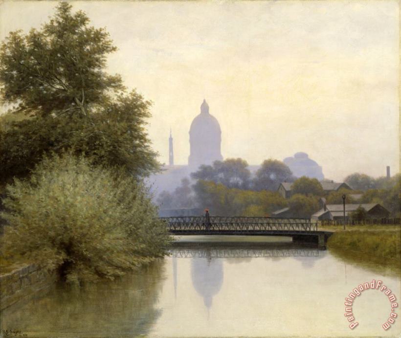 Richard Buckner Gruelle The Canal Morning Effect Art Painting