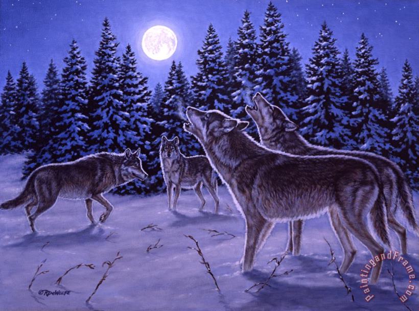 The Howling painting - Richard De Wolfe The Howling Art Print