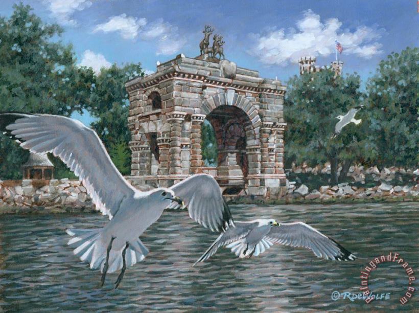 The Stone Arch painting - Richard De Wolfe The Stone Arch Art Print