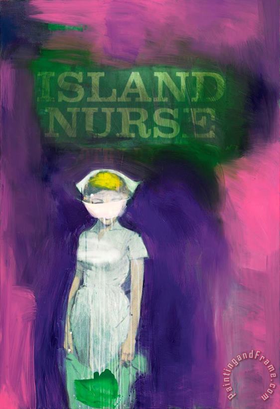 Island Nurse, 2002 painting - Richard Prince Island Nurse, 2002 Art Print