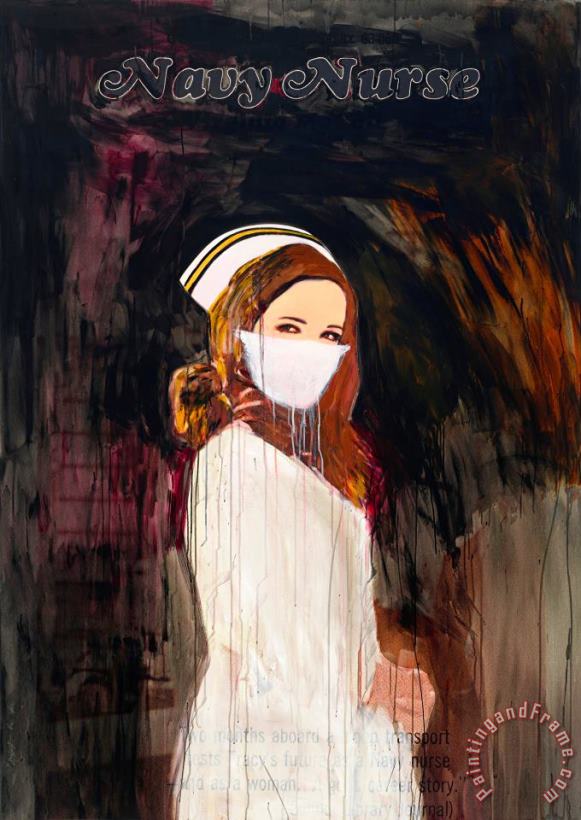 Navy Nurse, 2004 painting - Richard Prince Navy Nurse, 2004 Art Print
