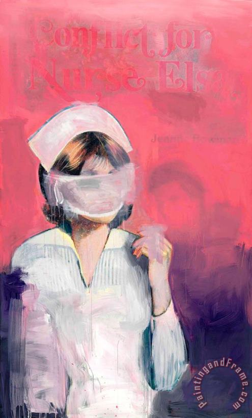 Nurse Elsa, 2002 painting - Richard Prince Nurse Elsa, 2002 Art Print