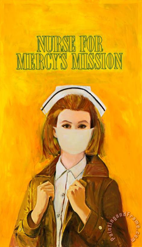 Nurse for Mercy's Mission, 2009 painting - Richard Prince Nurse for Mercy's Mission, 2009 Art Print