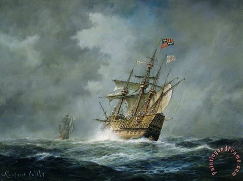 Mary Rose painting - Richard Willis Mary Rose Art Print Mary Rose painting - Richard Willis Mary Rose Art Print