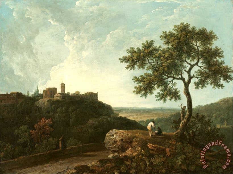 Tivoli The Temple of The Sybil And The Campagna painting - Richard Wilson Tivoli The Temple of The Sybil And The Campagna Art Print