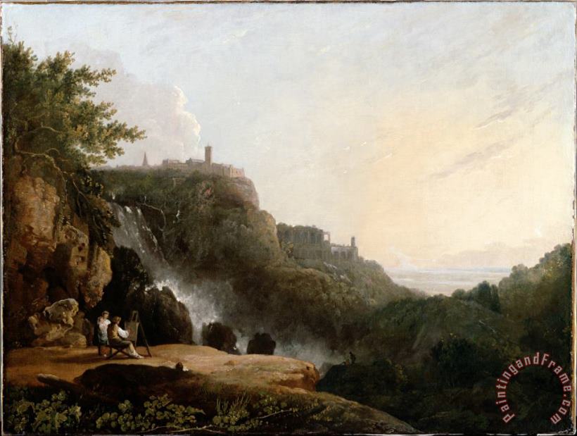 Richard Wilson View of Tivoli The Cascatelle And The 'villa of Maecenas' Art Painting