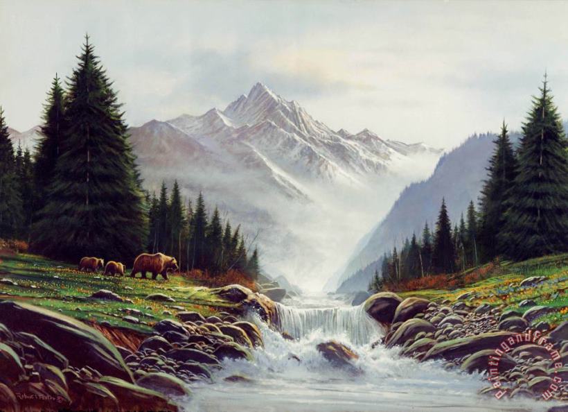Bear Mountain painting - Robert Foster Bear Mountain Art Print