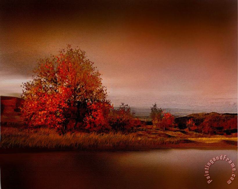 Robert Foster Red Tree River Art Painting