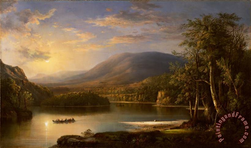 Robert Scott Duncanson Ellen's Isle - Loch Katrine Art Painting