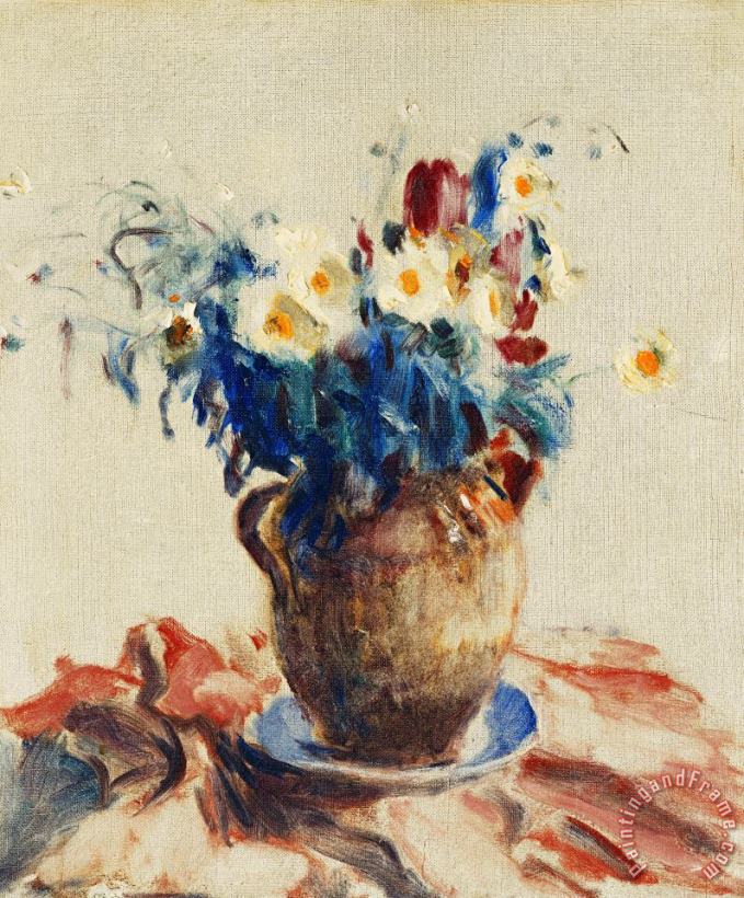 Still Life With Flowers In An Earthenware Jug painting - Roderic O Conor Still Life With Flowers In An Earthenware Jug Art Print