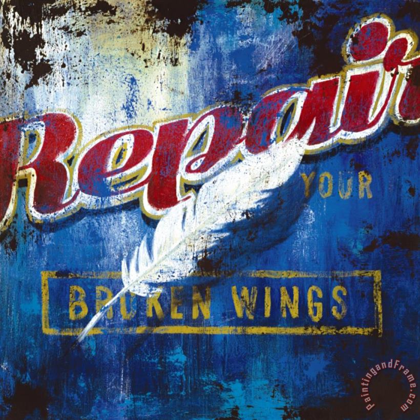 Repair Your Broken Wings painting - Rodney White Repair Your Broken Wings Art Print
