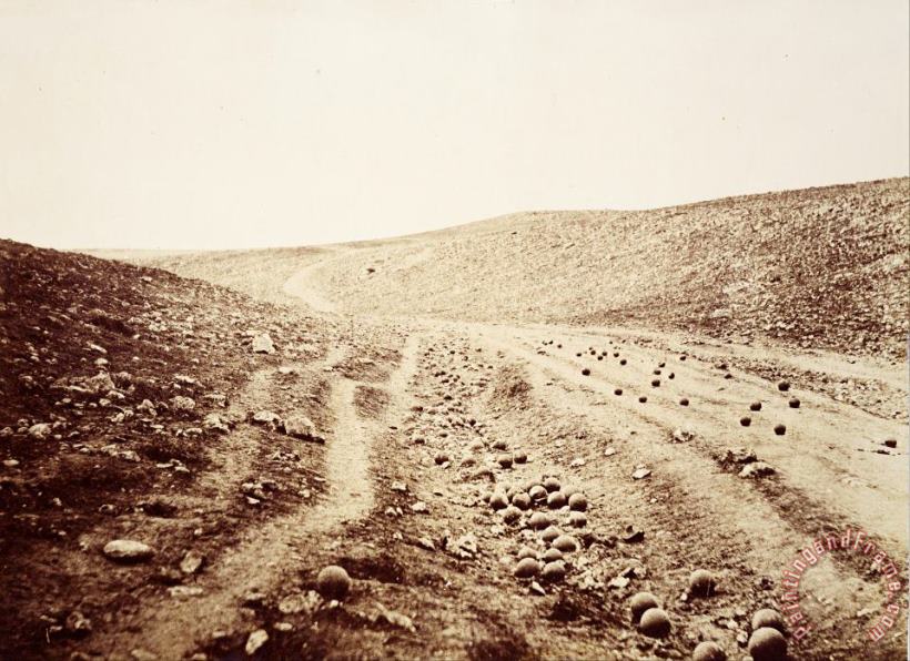 Roger Fenton  The Valley of The Shadow of Death Art Painting