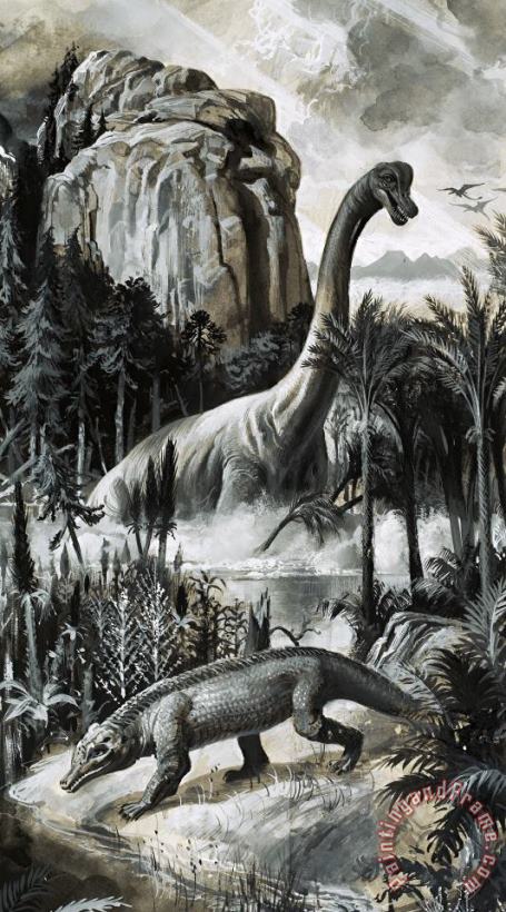 Roger Payne Dinosaurs Art Painting