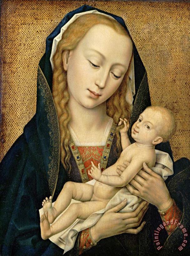 Virgin And Child painting - Rogier van der Weyden Virgin And Child Art Print