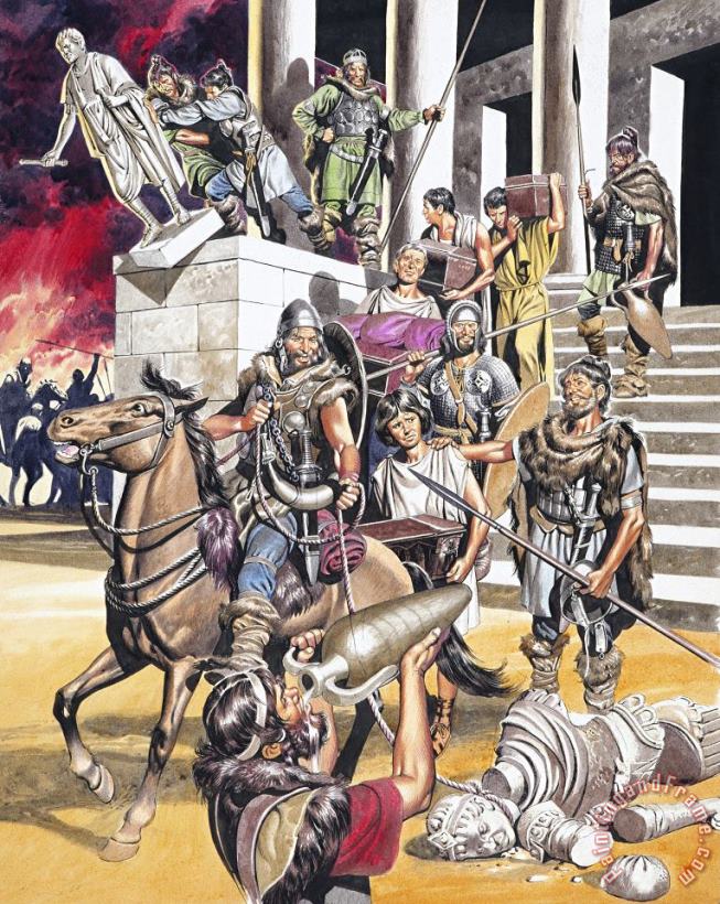 Ron Embleton The Fall of the Roman Empire in the West Art Print