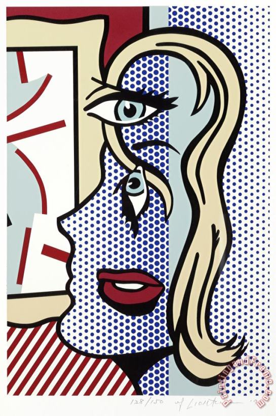 Roy Lichtenstein Art Critic, Signed, 1996 Art Painting