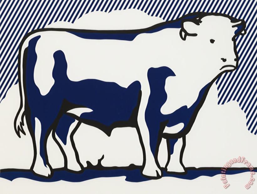 Roy Lichtenstein Bull #2,from Bull Profile Series, 1973 Art Painting