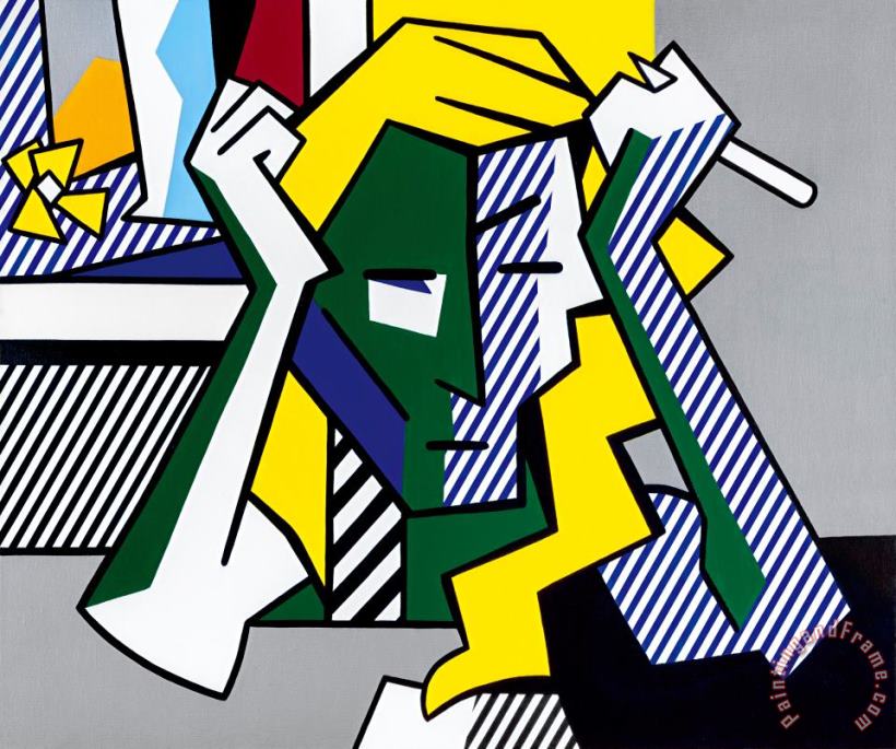 Roy Lichtenstein Deep in Thought, 1980 Art Painting