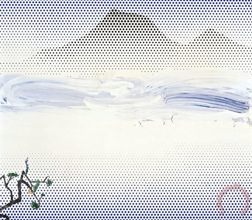 Roy Lichtenstein Landscape in Fog 1996 Art Print