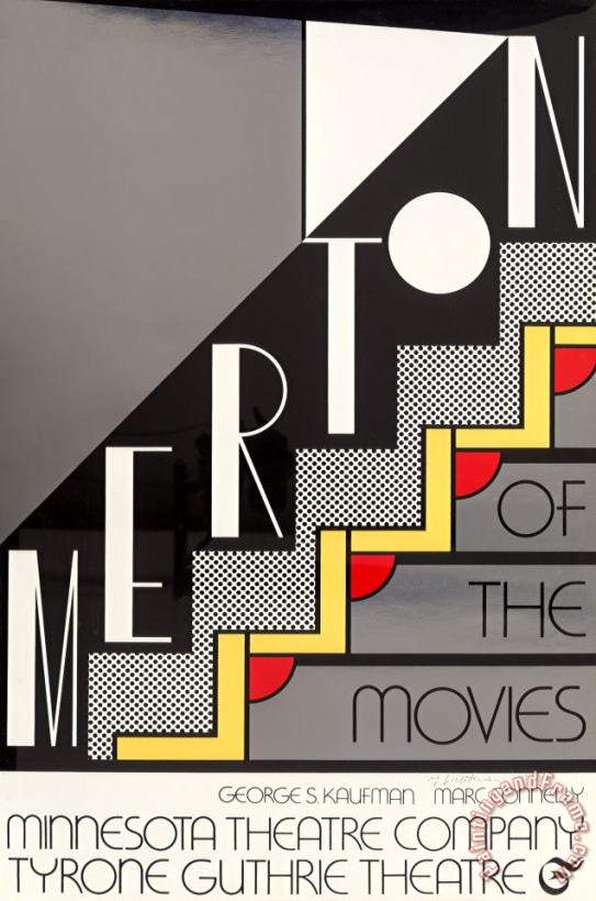 Merton at The Movies, 1968 painting - Roy Lichtenstein Merton at The Movies, 1968 Art Print