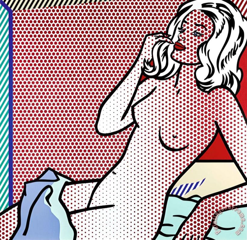 Roy Lichtenstein Nude Sunbathing, 1995 Art Print