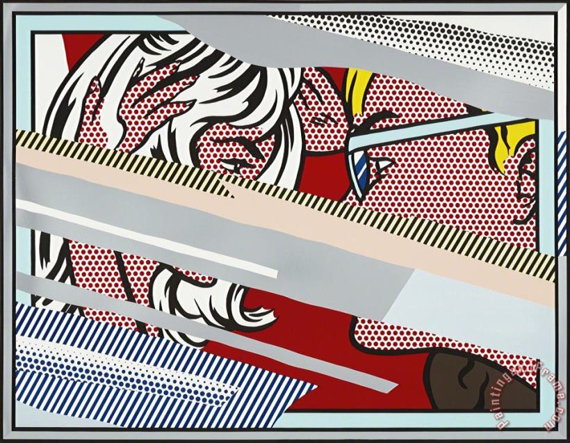 Reflections on Conversation, From Reflections Series, 1990 painting - Roy Lichtenstein Reflections on Conversation, From Reflections Series, 1990 Art Print