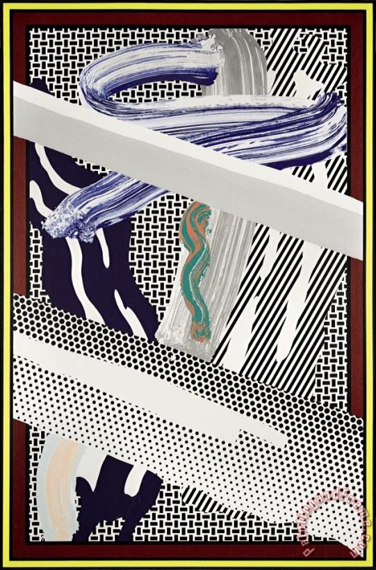 Roy Lichtenstein Reflections on Expressionist Painting, 1990 Art Painting
