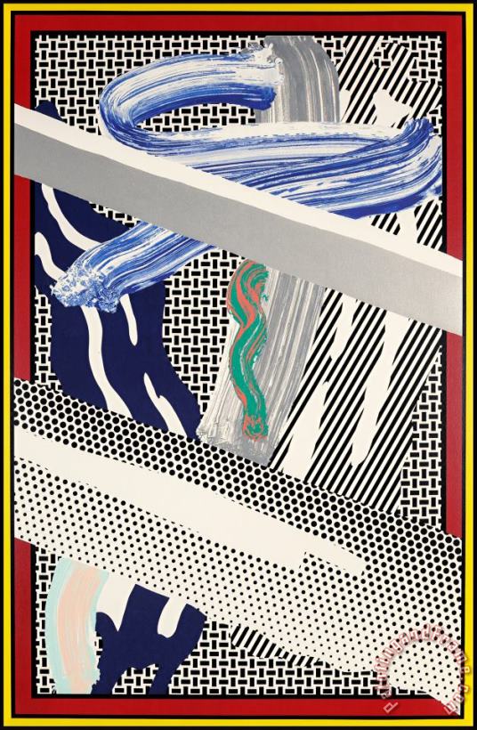 Roy Lichtenstein Reflections on Expressionist Paintings, 1991 Art Print