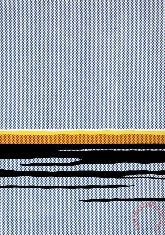 Roy Lichtenstein Seascape C.1965 Art Painting