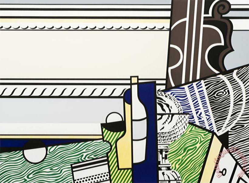Still Life with Crystal Bowl, 1976 painting - Roy Lichtenstein Still Life with Crystal Bowl, 1976 Art Print
