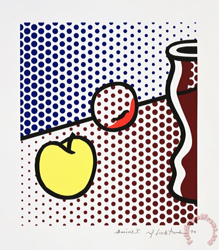 Roy Lichtenstein Still Life with Red Jar, 1994 Art Painting