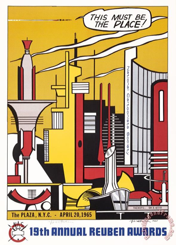 This Must Be The Place Roy Lichtenstein 1965 painting - Roy Lichtenstein This Must Be The Place Roy Lichtenstein 1965 Art Print