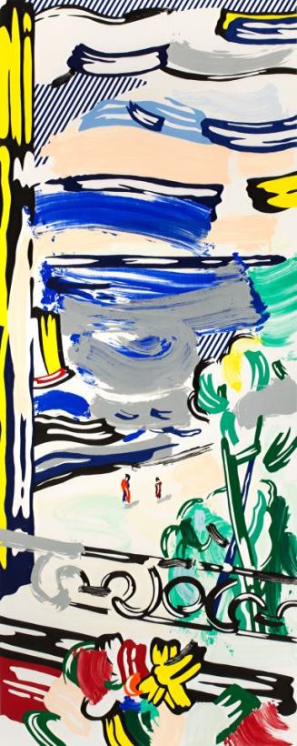 Roy Lichtenstein View From The Window (from The Landscapes Series), 1985 Art Print