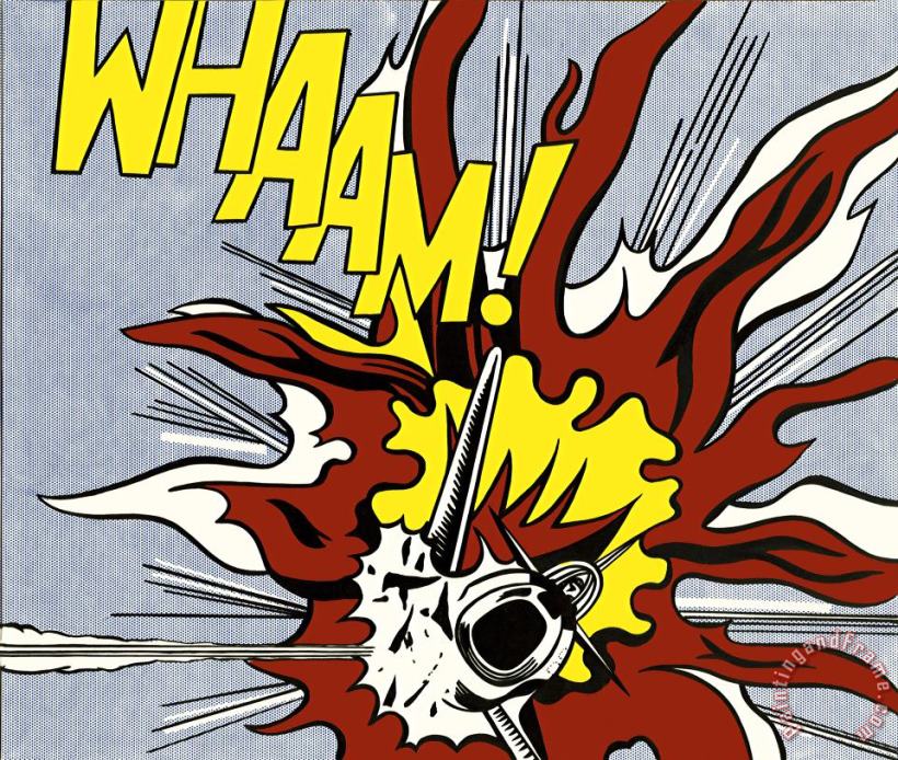 Whaam Panel 2 of 2 painting - Roy Lichtenstein Whaam Panel 2 of 2 Art Print Whaam Panel 2 of 2 painting - Roy Lichtenstein Whaam Panel 2 of 2 Art Print